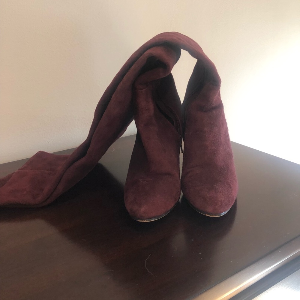 Halogen OTK Suede Boot in Scarlett - Picture 2 of 3